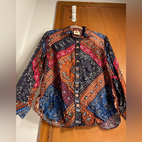 FARM Rio Multicolor Paisley Blouse - Picture 1 of 16
